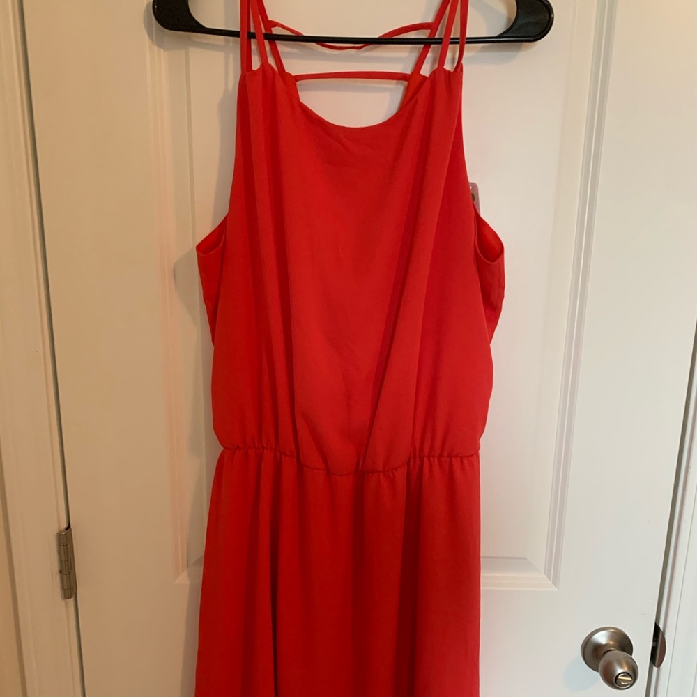 NEW Strapy coral summer dress